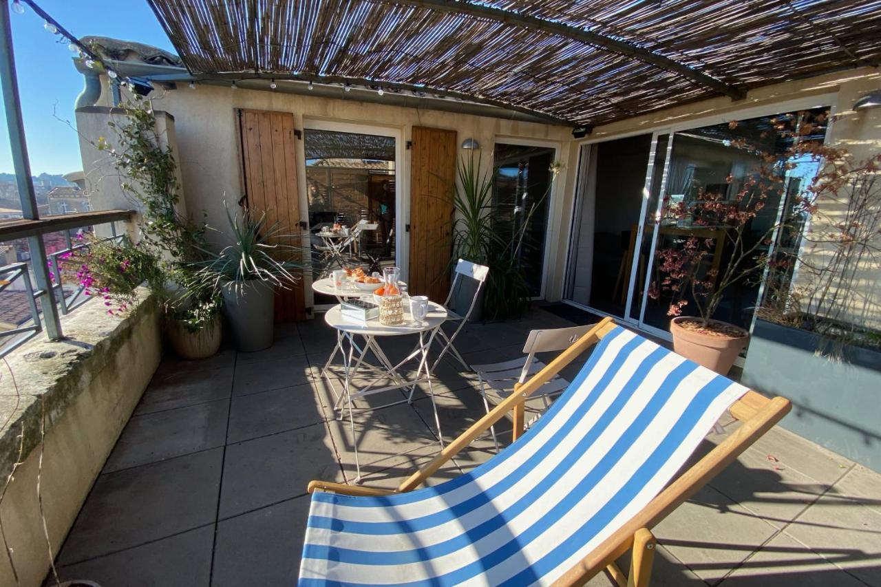 The Sunny - P2 With Terrace - City Centre Nimes Exterior photo